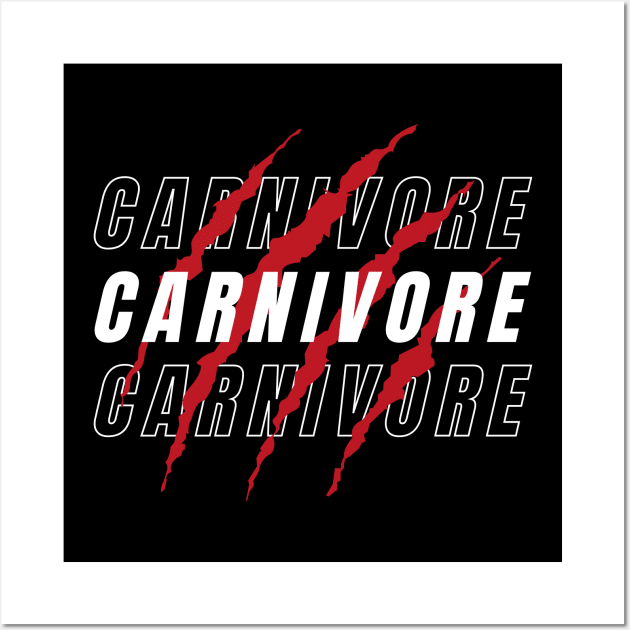 Carnivore Claw Marks - Bold Carnivore Diet Wall Art by Autonomy Prints